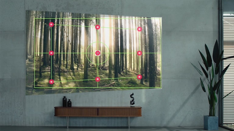 Korekcia lichobežníkového zkreslenia v 4/9/15 bodoch