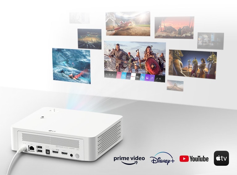 S projektorom LG CineBeam si môžete vychutnať rozmanitý obsah