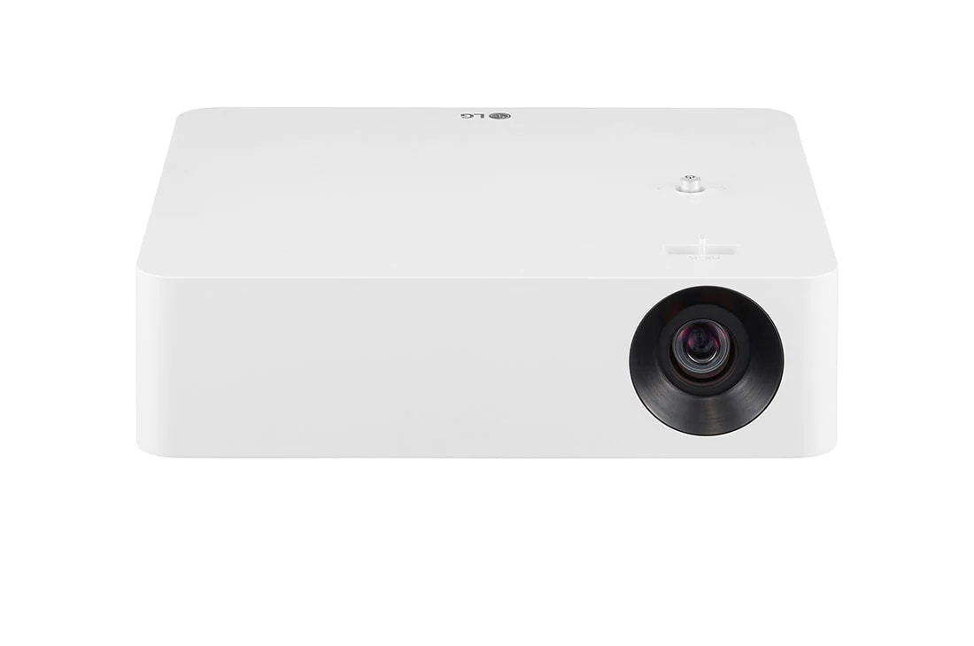 LG Inteligentný prenosný LED projektor LG CineBeam PF610P s rozlíšením Full HD a technológiou Apple AirPlay 2, pohľad spredu, PF610P