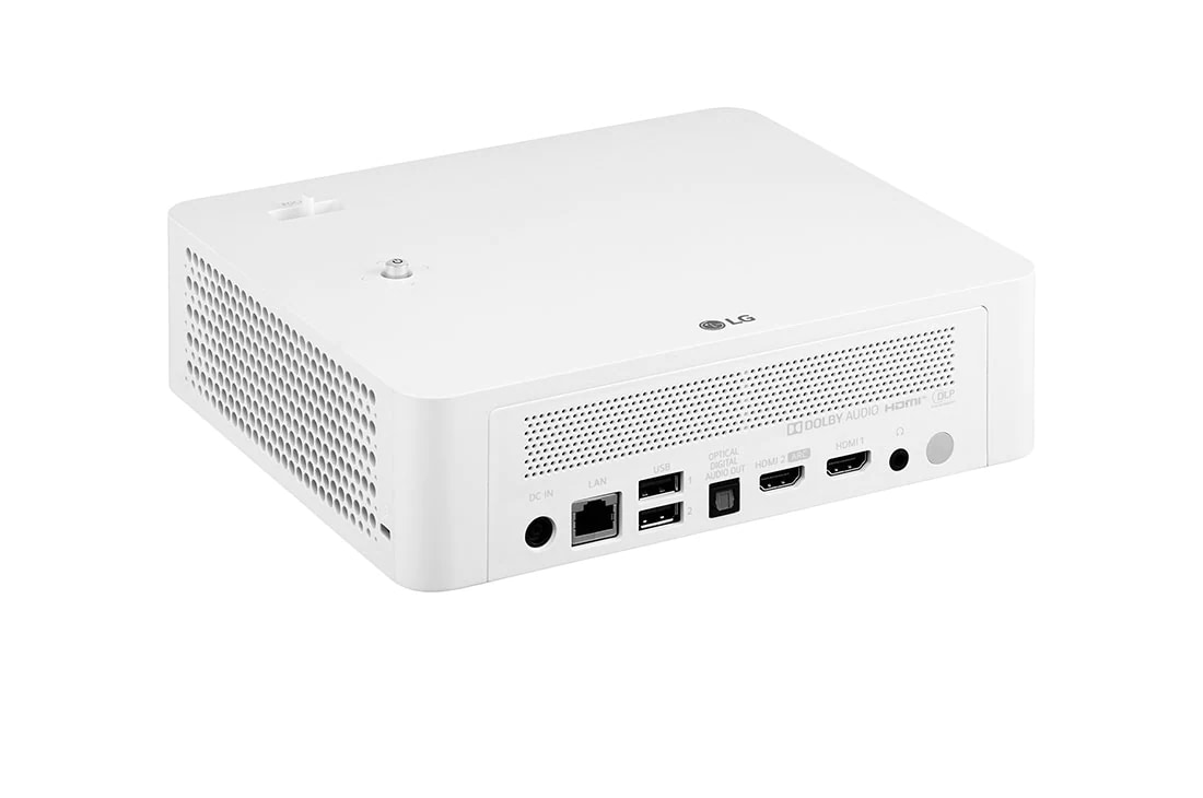 LG Inteligentný prenosný LED projektor LG CineBeam PF610P s rozlíšením Full HD a technológiou Apple AirPlay 2, pohľad zozadu +15 stupňov, PF610P, thumbnail 7