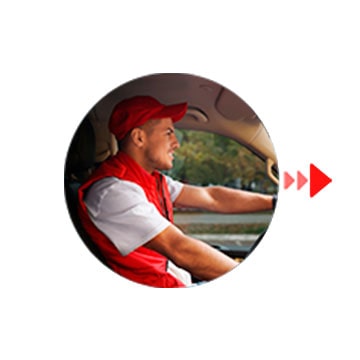 Výjazd servisného technika na miesto.