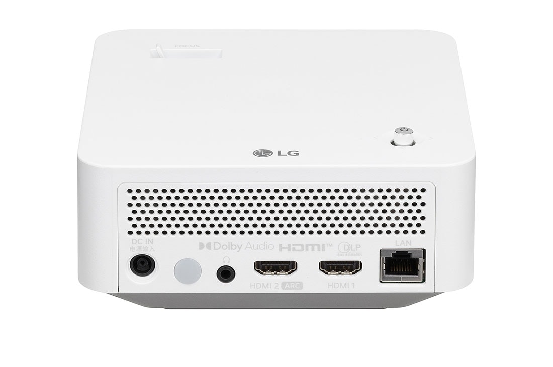 LG CineBeam PF510Q inteligentný prenosný projektor s jednoduchým diaľkovým ovládaním, Pohľad zozadu, PF510Q, thumbnail 2