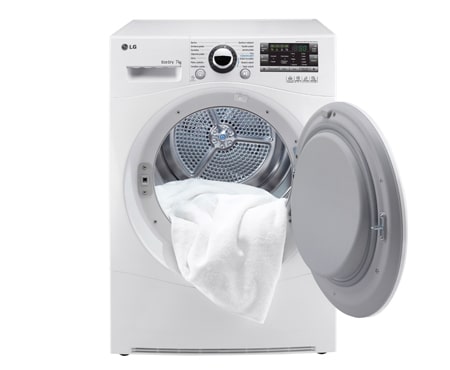 LG BUBNOVÁ SUŠIČKA S NÁPLŇOU 7 KG, VYBAVENÁ TECHNOLÓGIOU TEPELNÉHO ČERPADLA, RC7055AH1Z, thumbnail 3