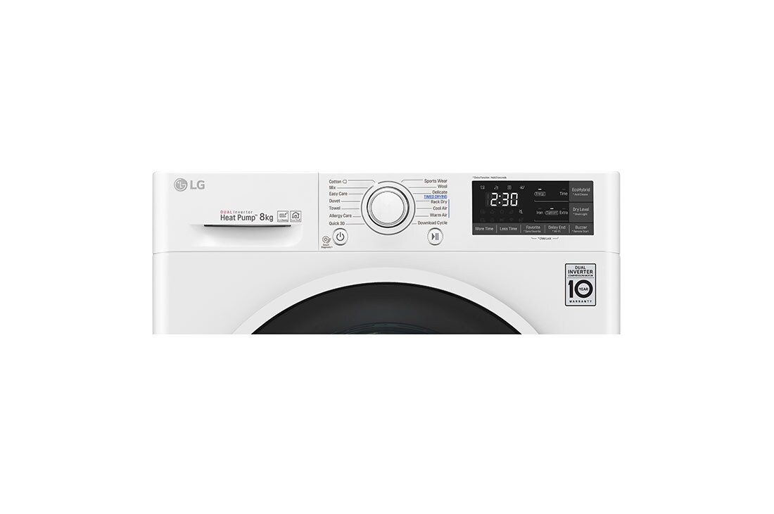 LG 8 kg sušička, A+++ (v rozsahu A+++ až D), 14 programov, 13 prídavných možností, 3 možnosti sušenia, ThinQ™ + WiFi pripojenie, RC81U2AV4W, thumbnail 7