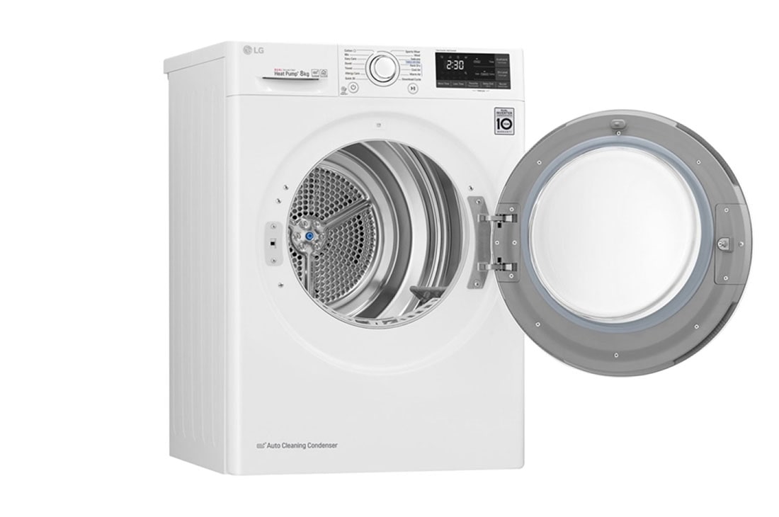 LG 8 kg sušička, A+++ (v rozsahu A+++ až D), 14 programov, 13 prídavných možností, 3 možnosti sušenia, ThinQ™ + WiFi pripojenie, RC81EU2AV4W, thumbnail 6