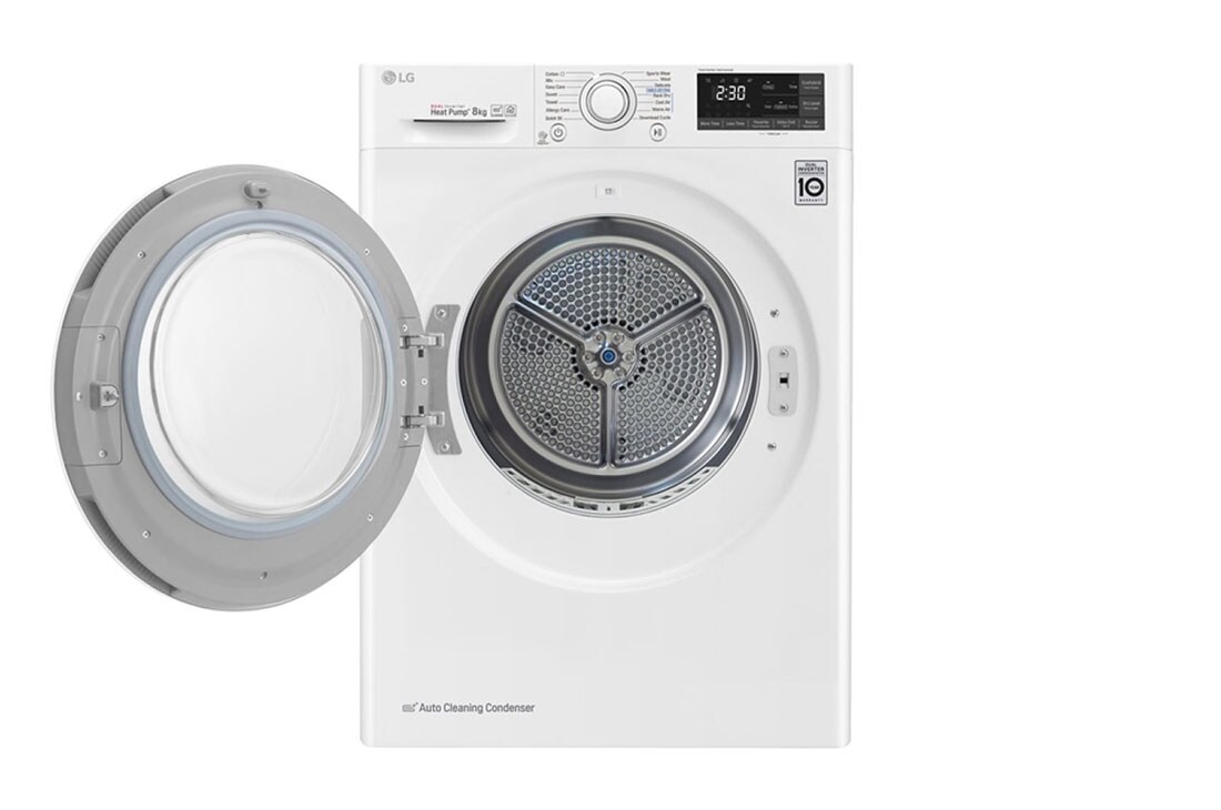 LG 8 kg sušička, A+++ (v rozsahu A+++ až D), 14 programov, 13 prídavných možností, 3 možnosti sušenia, ThinQ™ + WiFi pripojenie, RC81EU2AV4W, thumbnail 7