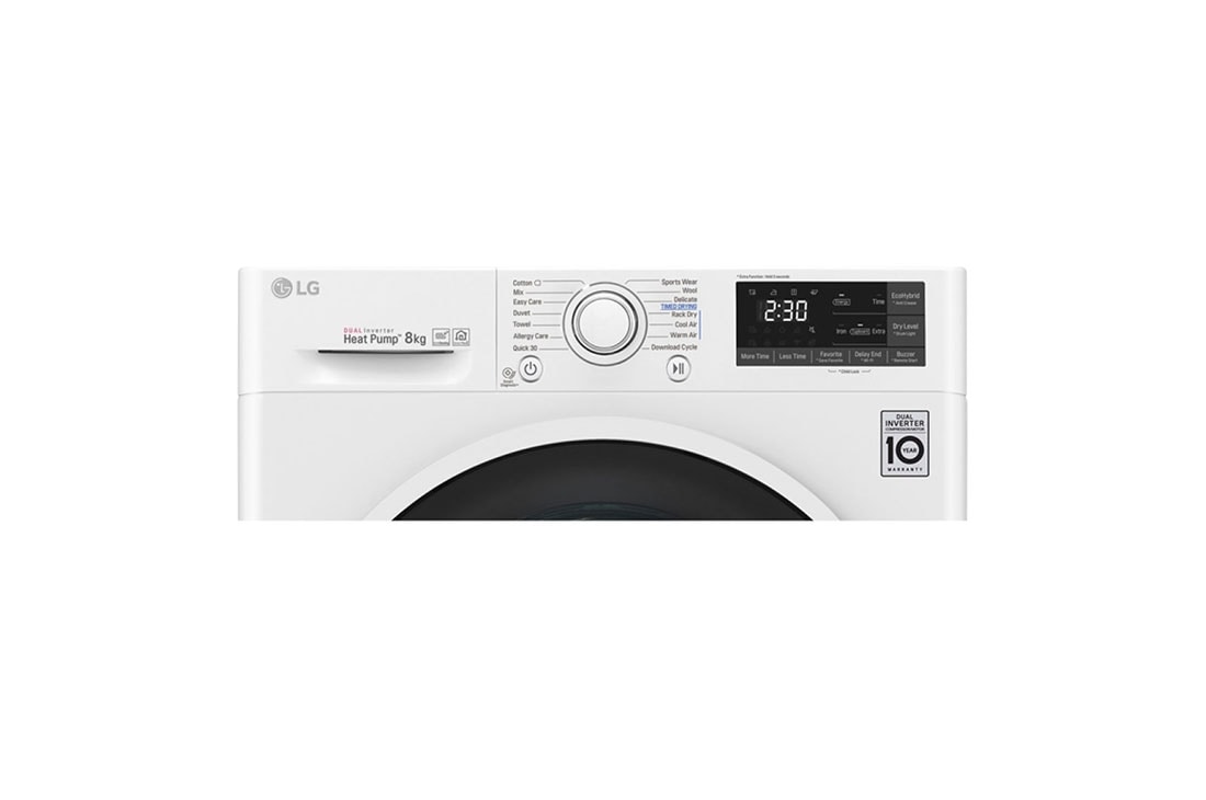 LG 8 kg sušička, A+++ (v rozsahu A+++ až D), 14 programov, 13 prídavných možností, 3 možnosti sušenia, ThinQ™ + WiFi pripojenie, RC81EU2AV4W, thumbnail 9