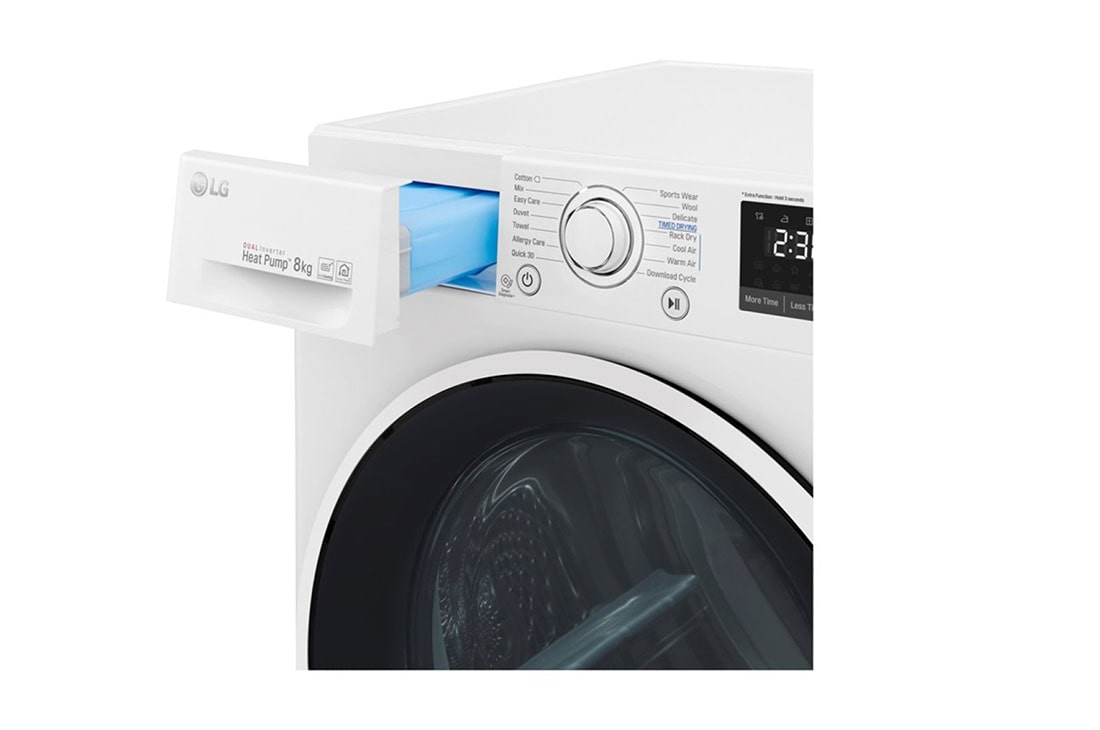 LG 8 kg sušička, A+++ (v rozsahu A+++ až D), 14 programov, 13 prídavných možností, 3 možnosti sušenia, ThinQ™ + WiFi pripojenie, RC81EU2AV4W, thumbnail 10