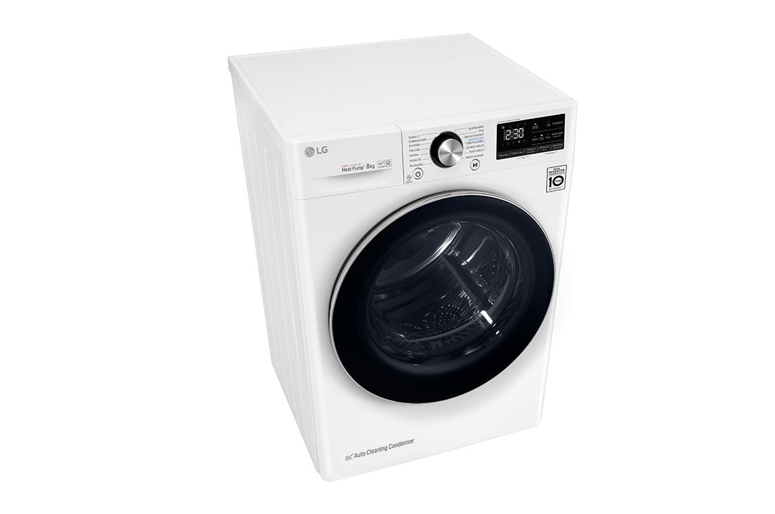 LG 8 kg sušička LG | Režim Energia / Čas | automatické čistenie kondenzátora | Wi-Fi, RC81V9AV2W, thumbnail 9