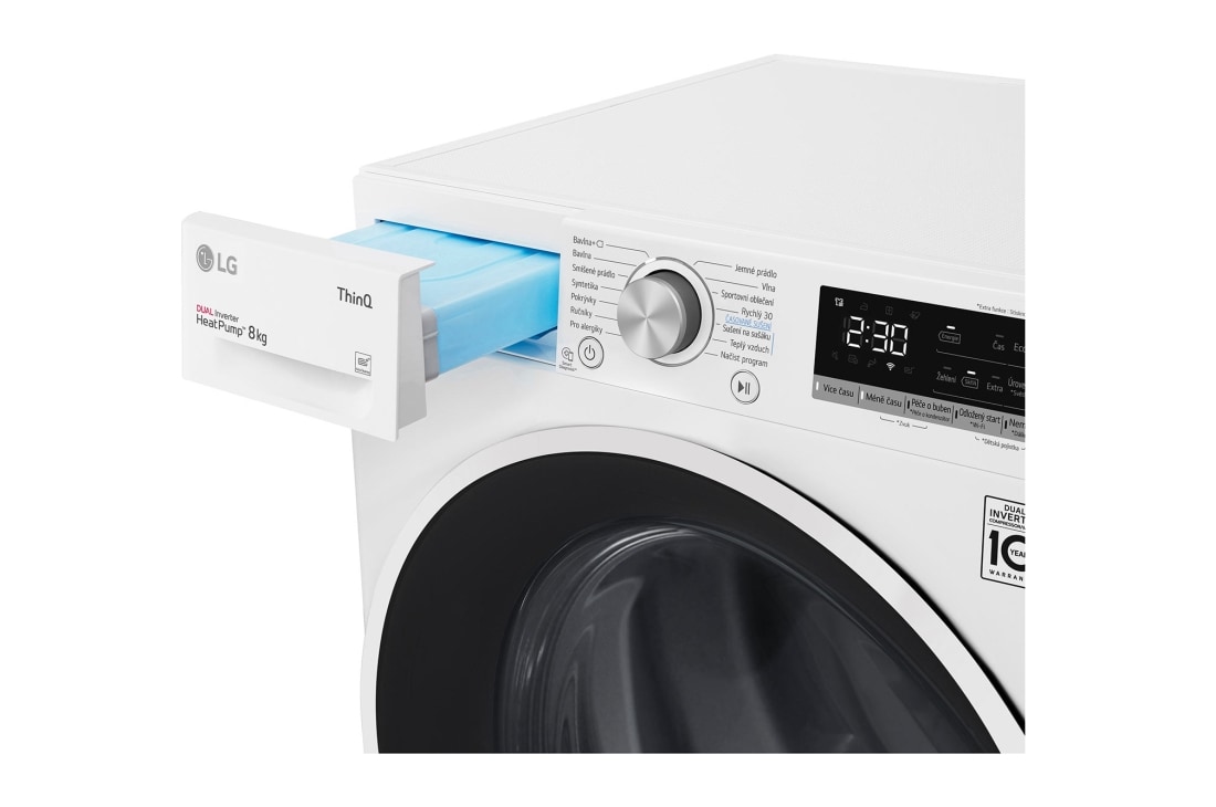 LG 8 kg sušička LG | Režim Energia / Čas | automatické čistenie kondenzátora | Wi-Fi, RC8TV9AVWN, thumbnail 6