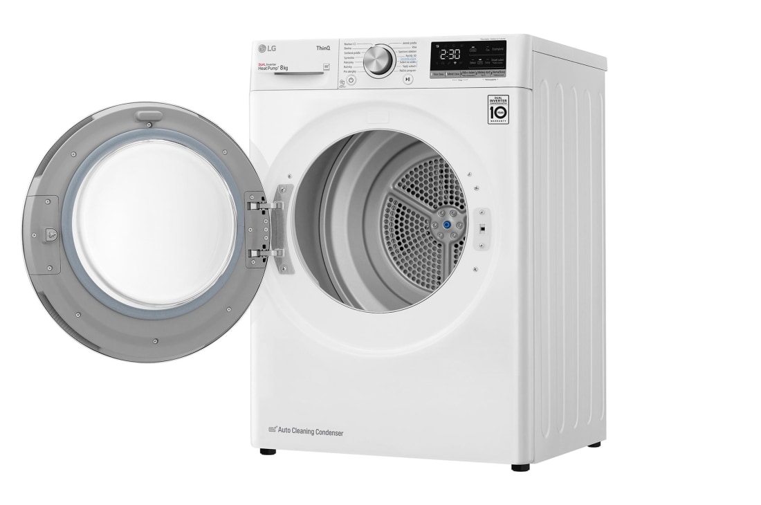 LG 8 kg sušička LG | Režim Energia / Čas | automatické čistenie kondenzátora | Wi-Fi, RC8TV9AVWN, thumbnail 10