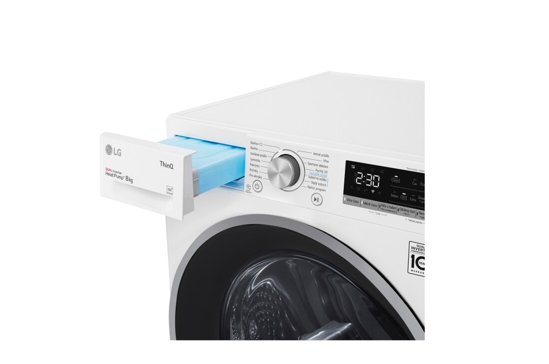 LG 8 kg sušička LG | Režim Energia / Čas | automatické čistenie kondenzátora | Wi-Fi, RC8TV9AVSN, RC8TV9AVSN, thumbnail 7
