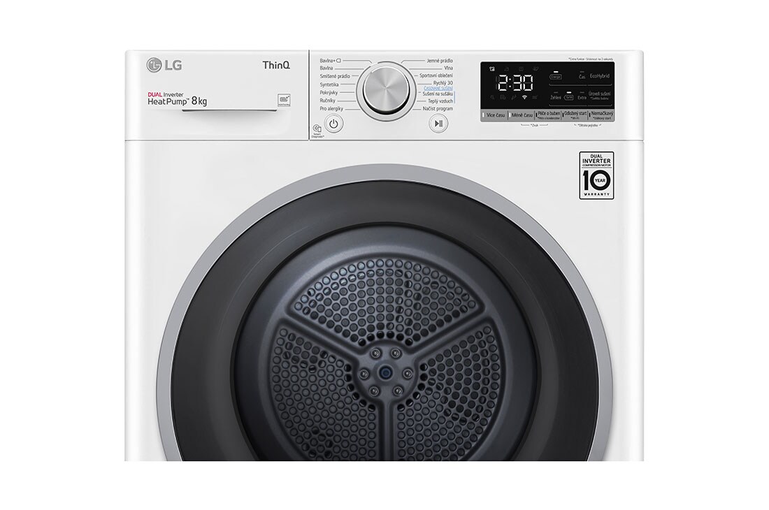 LG 8 kg sušička LG | Režim Energia / Čas | automatické čistenie kondenzátora | Wi-Fi, RC81V5AV7N , RC81V5AV7N, thumbnail 5