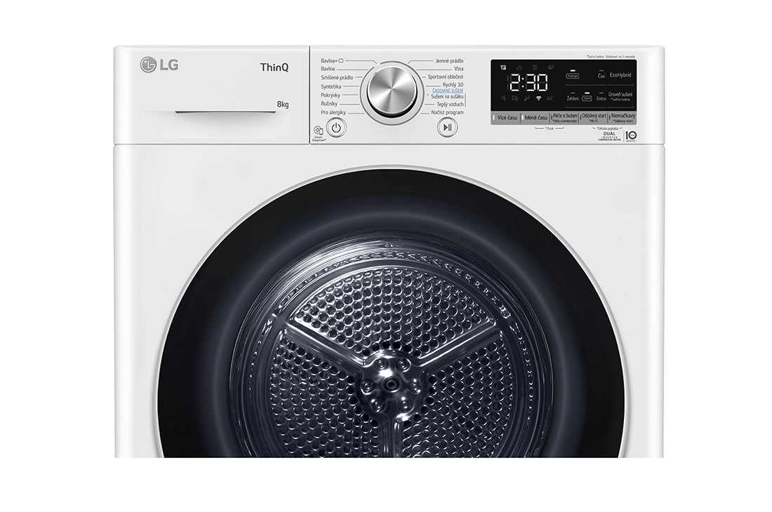 LG 8 kg sušička LG | Režim Energia / Čas | automatické čistenie kondenzátora | Wi-Fi, RC81V9AV3N, RC81V9AV3N, thumbnail 6