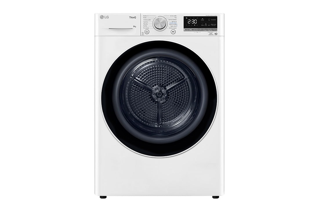 LG 8 kg sušička LG | Režim Energia / Čas | automatické čistenie kondenzátora | Wi-Fi, RC81V9AV4N, RC81V9AV4N