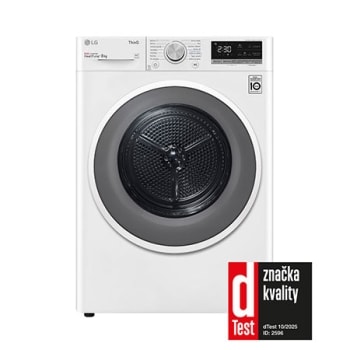 LG 8 kg hybridná sušička s tepelným čerpadlom, invertorový motor, Eco Hybrid™ - hybridné sušenie, automatické čistenie kondenzátora, LG ThinQ + Wi-Fi, Program pre alergikov.1