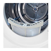 LG 9 kg sušička LG | Režim Energia / Čas | automatické čistenie kondenzátora | Wi-Fi, LG 9 kg hybridní sušička s tepelným čerpadlem, invertorový motor, Eco Hybrid™ - hybridní sušení, automatické čištění kondenzátoru, LG ThinQ + Wi-Fi, Program pro alergiky, RC91V9AVSN"LG 9 kg hybridní , RC91V9AVRN, thumbnail 5