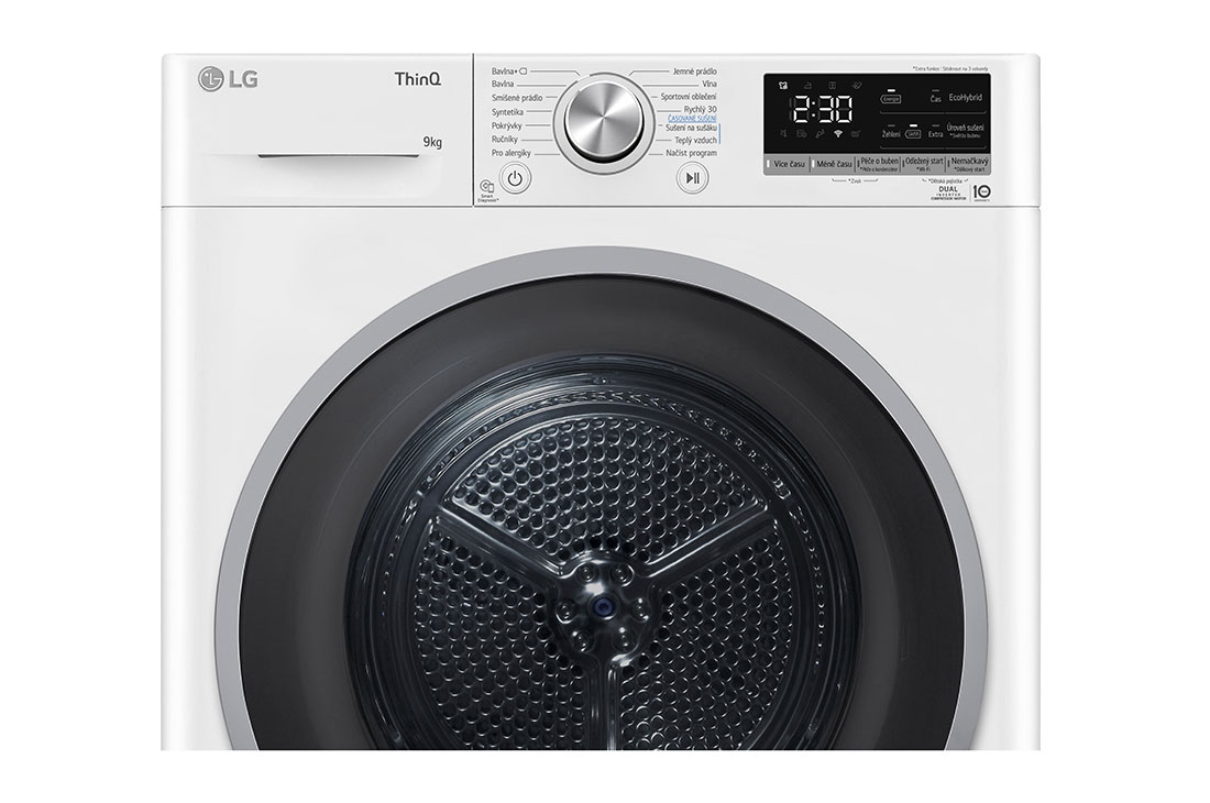 LG 9 kg sušička LG | Režim Energia / Čas | automatické čistenie kondenzátora | Wi-Fi, RC91V9AVSN, thumbnail 7