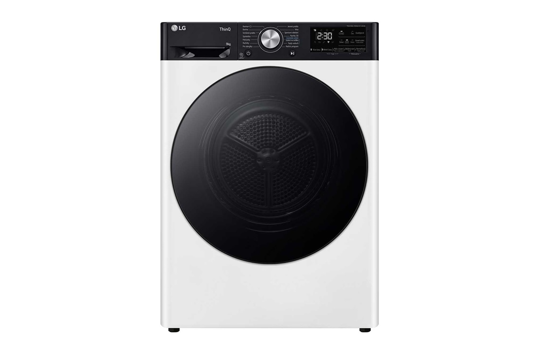 LG 9 kg sušička LG | Režim Energia / Čas | automatické čistenie kondenzátora | Wi-Fi, RC91V9AV4N, RH91V9LVEN