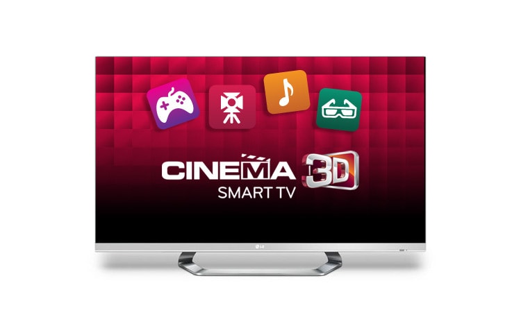 LG 42'' LED CINEMA 3D Smart TV, dizajn CINEMA SCREEN, strieborný rám, Full HD, MCI 400, Wi-Fi, Dual Play, 4 ks 3D okuliarov a Magic Remote Control súčasťou balenia, 42LM670S, thumbnail 1