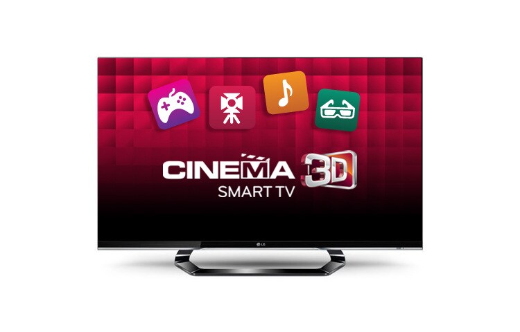 LG 47” LED CINEMA 3D Smart TV, dizajn CINEMA SCREEN, čierny rám, Full HD, MCI 400, Wi-Fi, 4 ks 3D okuliarov a Magic Remote Control súčasťou balenia, 47LM660S, thumbnail 1
