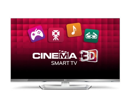 LG 47” LED CINEMA 3D Smart TV, dizajn CINEMA SCREEN, biely rám, Full HD, MCI 400, Wi-Fi, 4 ks 3D okuliarov a Magic Remote Control súčasťou balenia, 47LM669S