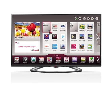 LG 50'' CINEMA 3D SMART TV, FULL HD, MCI 400, NFC, WI-FI, MIRACAST, MAGICKÝ DIAĽKOVÝ OVLÁDAČ A 4 KS 3D OKULIAROV SÚČASŤOU BALENIA, 50LA660S