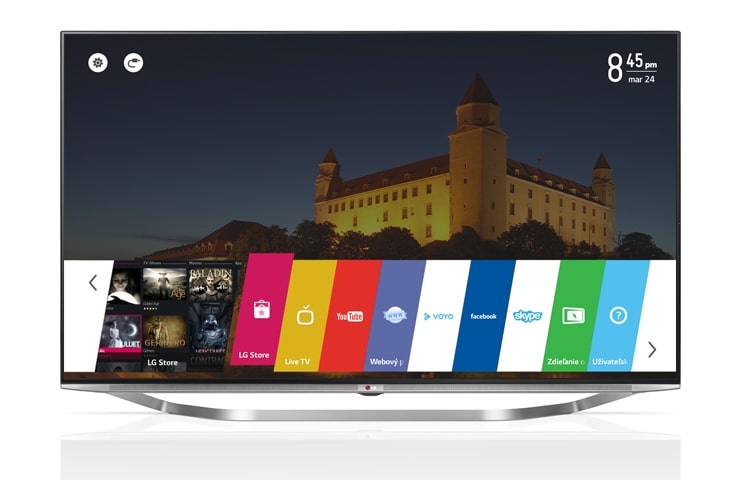 LG 55'' LG ULTRA HD 4K TV, SMART TV WebOS, IPS panel, Wi-Fi, Magický ovládač, 2.0 kanál. systém reproduktorov (35W), DVB-T2, Miracast / Widi, 55UB950V, thumbnail 1