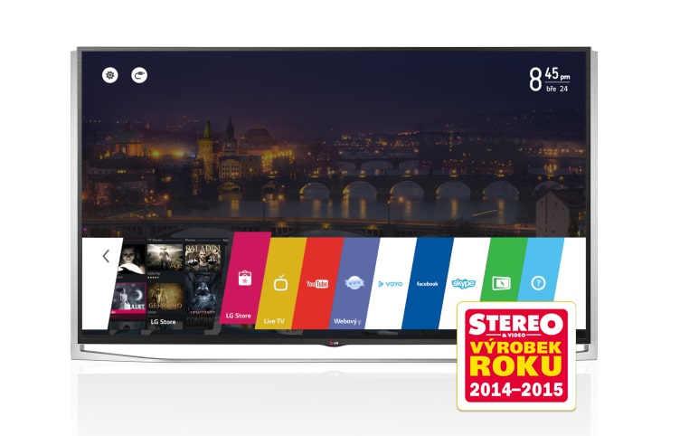 LG 65'' LG ULTRA HD 4K TV, SMART TV WebOS, Skype kamera, Multi-kanálové reproduktory (120W), IPS panel, Wi-Fi, Magický ovládač, DVB-T2, Miracast / Widi, 65UB980V, thumbnail 1