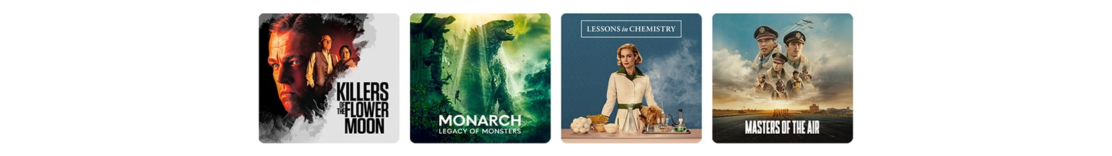 An image of LG OLED TV. Apple TV+'s contents is on the screen.