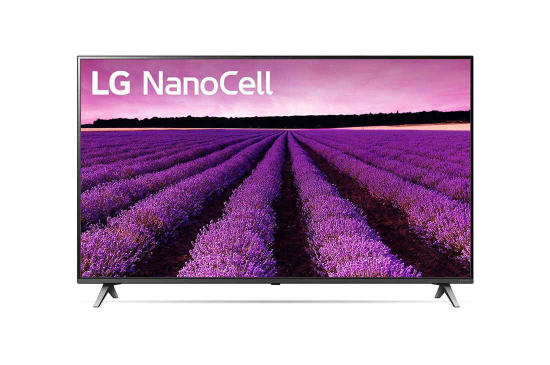 LG 55'' LG NanoCell TV, webOS Smart TV, pohľad spredu s ilustračným obrázkom, 55SM8050