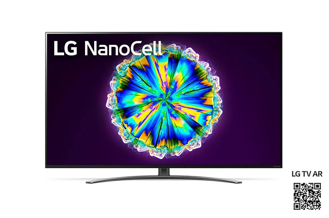 LG 55'' LG NanoCell TV, webOS Smart TV, pohľad spredu s ilustračným obrázkom, 55NANO86