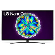 LG 55'' LG NanoCell TV, webOS Smart TV, pohľad spredu s ilustračným obrázkom, 55NANO86, thumbnail 1
