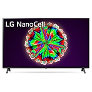 LG 65'' LG NanoCell TV, webOS Smart TV, pohľad spredu s ilustračným obrázkom, 65NANO80, thumbnail 1