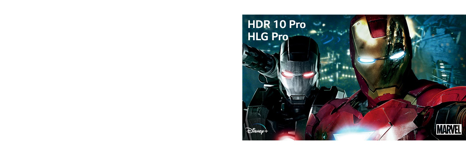 Iron Man zo štúdia Marvel, titulné miniatúry s logami HLD Pro a HDR 10 Pro