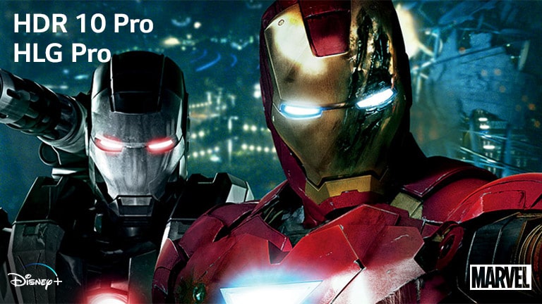 Iron Man zo štúdia Marvel, titulné miniatúry s logami HLD Pro a HDR 10 Pro