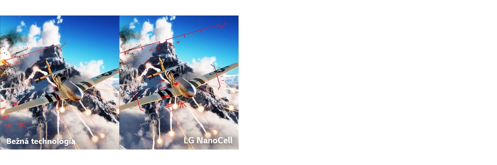 Záber z bojovej hry s lietadlom