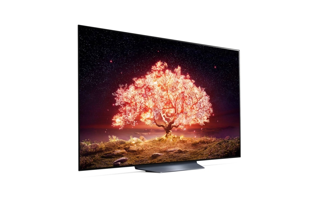 LG 65'' LG OLED TV, webOS Smart TV, pohľad zboku z uhla 30 stupňov, OLED65B13LA, thumbnail 5