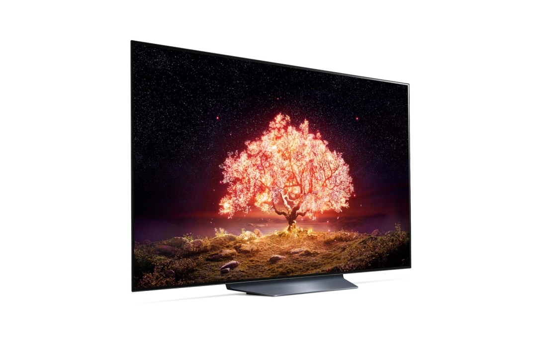 LG 77'' LG OLED TV, webOS Smart TV, pohľad zboku z uhla 30 stupňov, OLED77B13LA, thumbnail 5