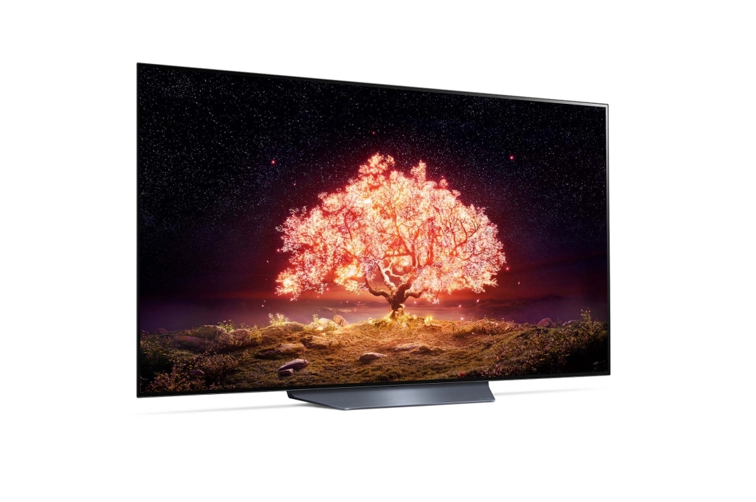 LG 77'' LG OLED TV, webOS Smart TV, pohľad zboku z uhla 15 stupňov, OLED77B13LA, thumbnail 6