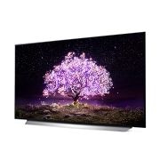 LG 55'' LG OLED TV, webOS Smart TV, pohľad zboku z uhla -15 stupňov, OLED55C12LA, thumbnail 2