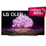 LG 77'' LG OLED TV, webOS Smart TV, pohľad spredu, OLED77C12LA, thumbnail 1