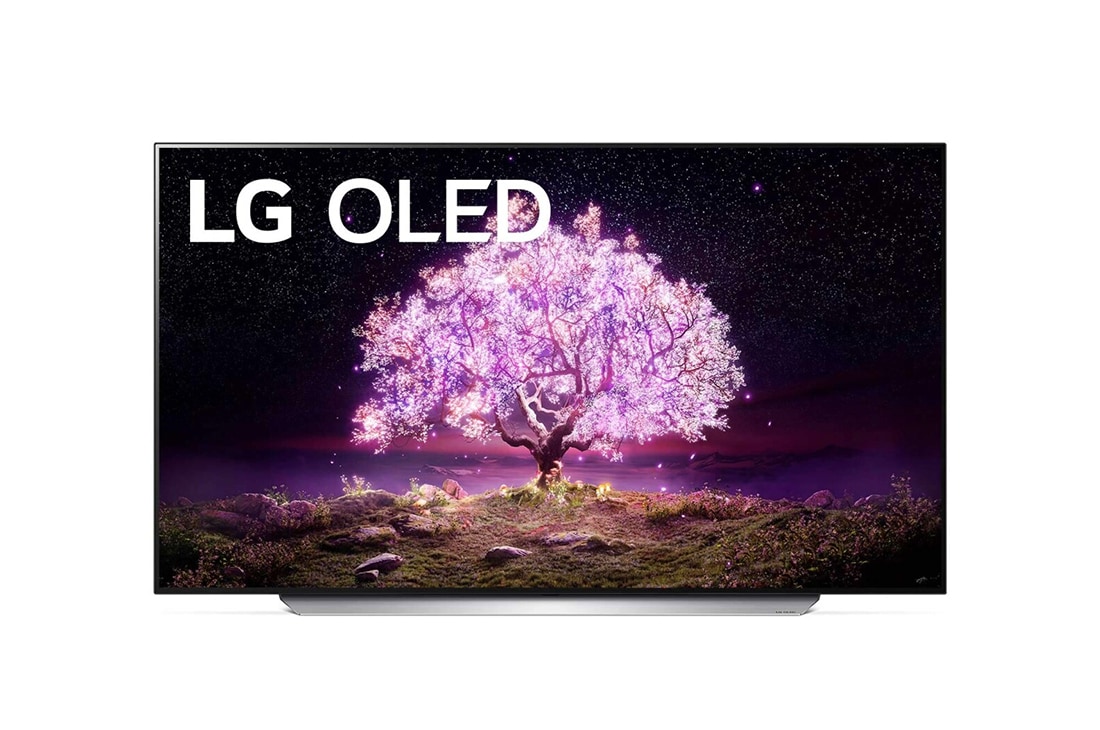 LG 77'' LG OLED TV, webOS Smart TV, pohľad spredu, OLED77C12LA