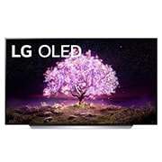 LG 77'' LG OLED TV, webOS Smart TV, pohľad spredu, OLED77C12LA, thumbnail 1