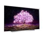 LG 77'' LG OLED TV, webOS Smart TV, pohľad zboku z uhla 15 stupňov, OLED77C12LA, thumbnail 6