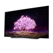 LG 83'' LG OLED TV, webOS Smart TV, pohľad zboku z uhla -15 stupňov, OLED83C11LA, thumbnail 2