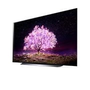 LG 83'' LG OLED TV, webOS Smart TV, pohľad zboku z uhla -30 stupňov, OLED83C11LA, thumbnail 3