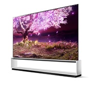 LG 88'' LG OLED TV, webOS Smart TV, pohľad zboku z uhla -30 stupňov, OLED88Z19LA, thumbnail 3