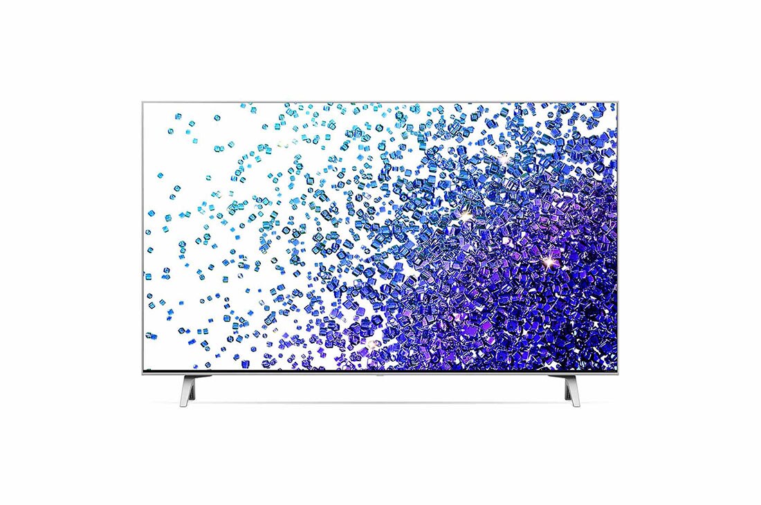 LG 43'' LG NanoCell TV, webOS Smart TV, pohľad spredu s ilustračným obrázkom, 43NANO773PA, thumbnail 2