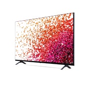 LG 65'' LG NanoCell TV, webOS Smart TV, pohľad zboku z uhla 30 stupňov s ilustračným obrázkom, 65NANO753PR, thumbnail 3